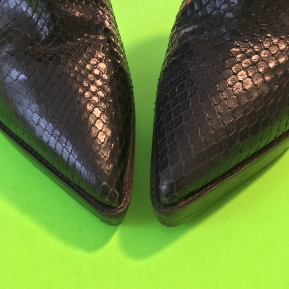 Burberry Blue Python Platform Ankle Boots, 39 - Picture 5 of 8